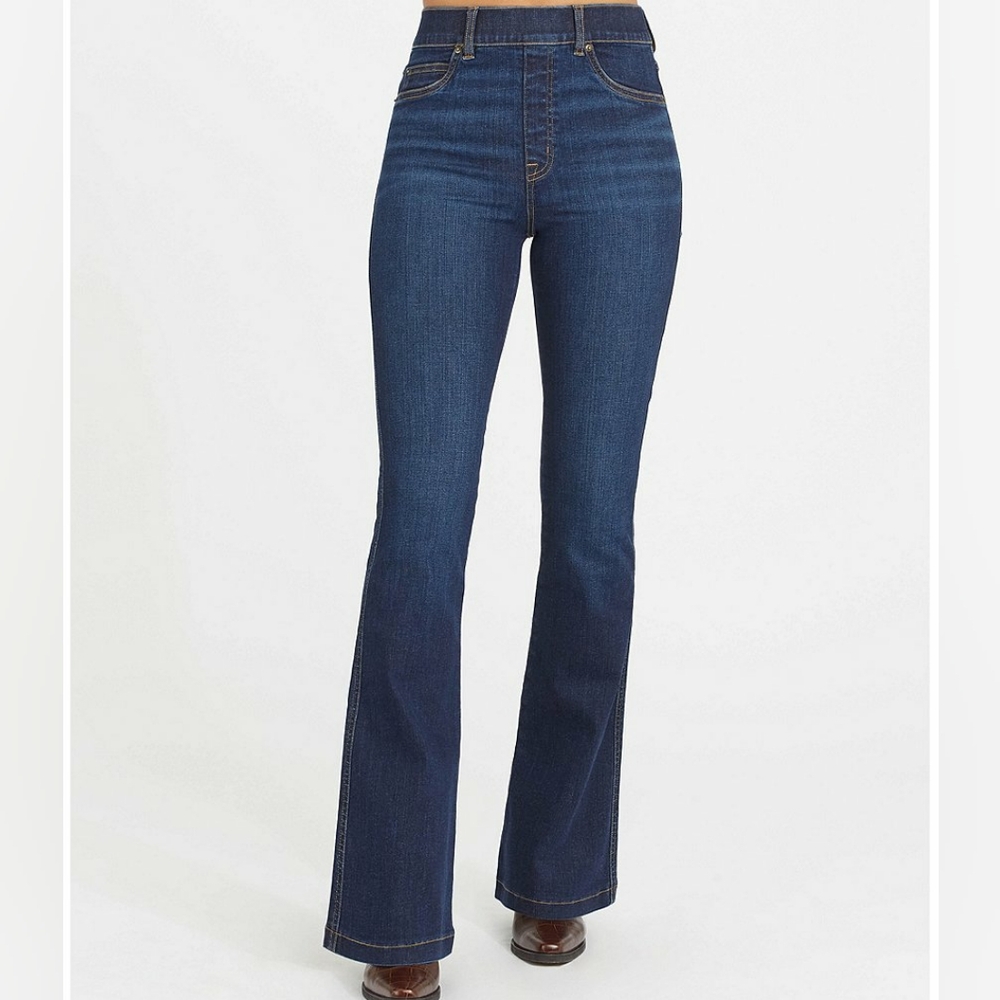 SPANX Dark Blue Flare Jeans